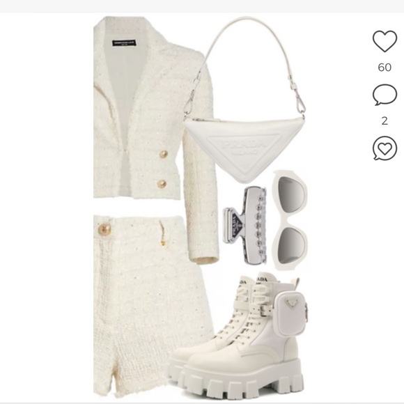 Generation Love Devyn Tweed Shorts CREAM SZ 12 - Picture 7 of 11